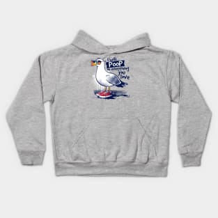 Seagull poop Kids Hoodie